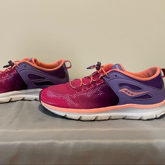 Saucony S-Fusion Sneakers - Pink/Purple/Peach - Size 6M - Picture 9 of 9